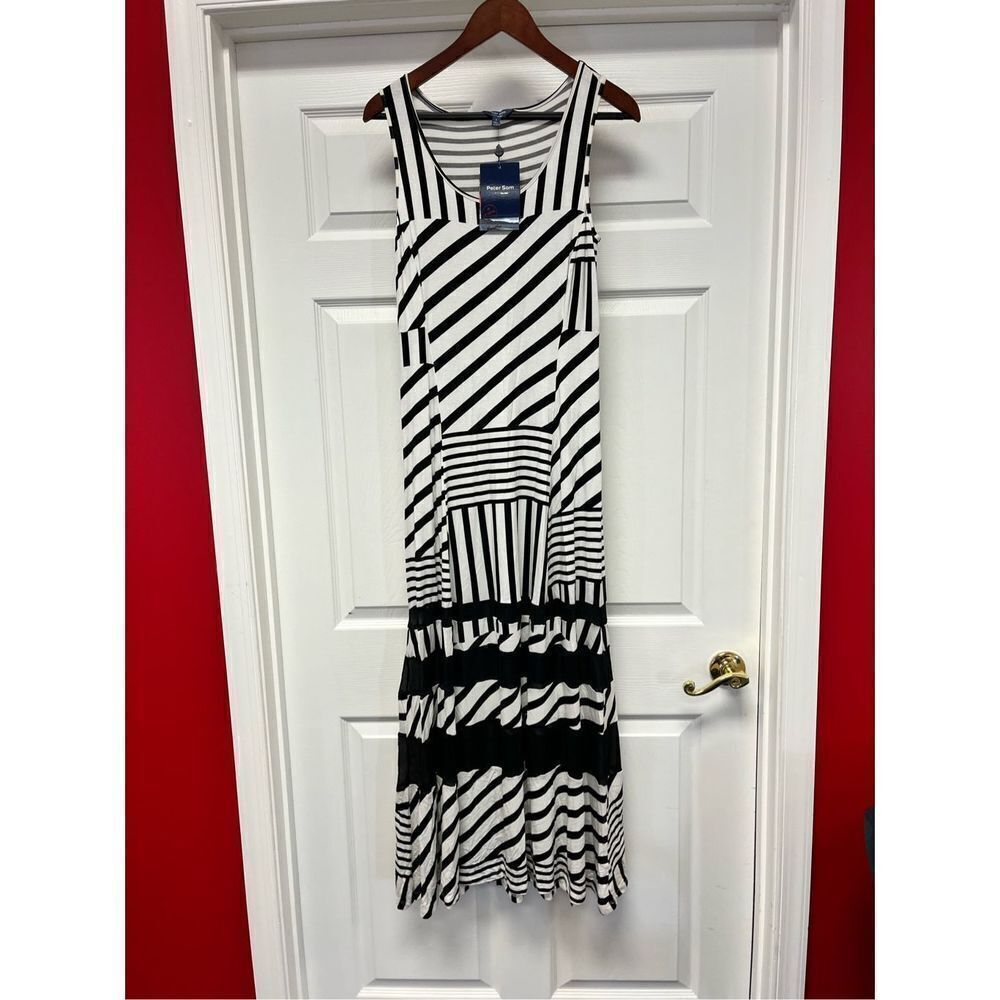 Peter Som for Design Nation St. Barths Collection Black & White Mixed Stripe Max